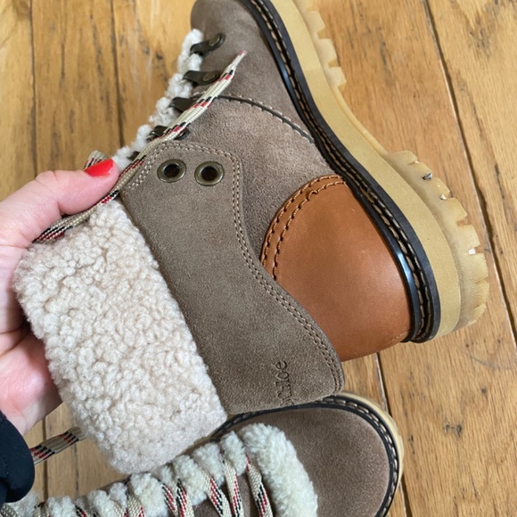 Chloe- Eilieen shearling boots 36 - Picture 4 of 5